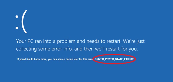 Driver Power State Failure in Windows 10