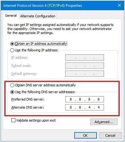 Fix DNS Server Not Responding Error on Windows