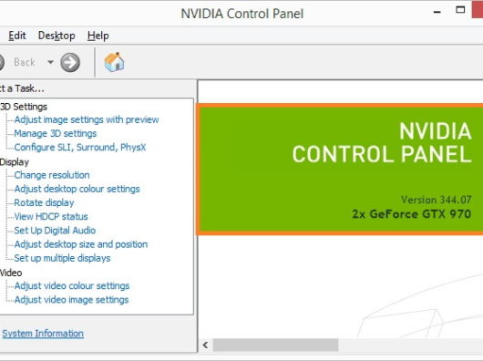 cant get nvidia control panel on computer