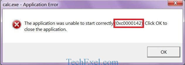 The Application Was Unable To Start Correctly (0xc0000142) Error