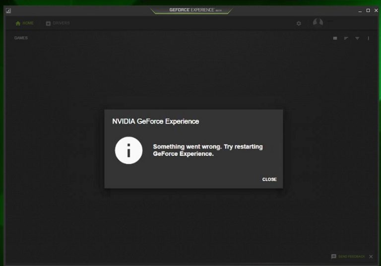 geforce experience not working 2018