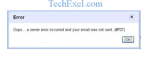 gmail error 007